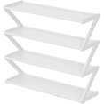 thumbnail image 1 of 4-Tier Shoe Rack Organizer Shoe Storage Rack for Entrance Z Shaped Shoe Organizer Multi-Functional Entrance Shoe Cabinet Corridor Shoe Cabinet, 1 of 1
