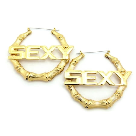Nyfashion101 Sexy Charm Bamboo Door Knocker Hoop Pincatch