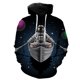 thumbnail image 1 of Sudadera con capucha y cremallera para hombre, diseño de astronauta de dibujos animados, unisex, estilo Harajuku, con capucha, manga larga, gran tamaño, con estampado 3D, estilo hip hop., 1 of 6