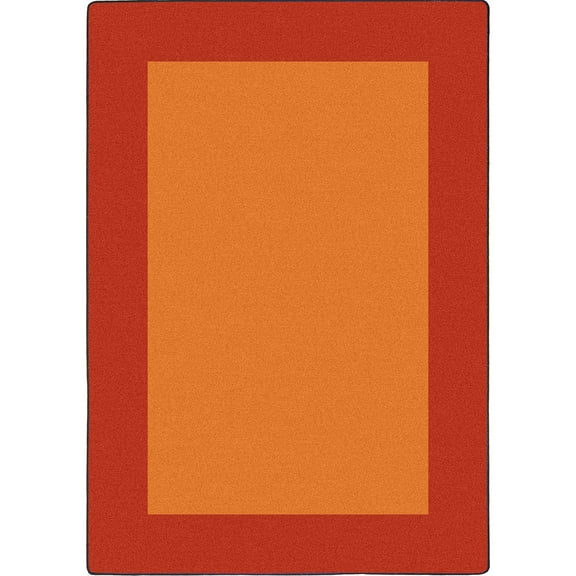 All Around 5'4" x 7'8" area rug in color Orange