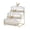 Triple Layer, variant on Homelife 3-Tier Dried Fruit Display Tray with Nut Stand Stylish Elk Lid Sturdy Plastic Iron Frame Fruit Plate Nordic Fashion Snack Tray for Fruits Candies Nuts