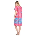 thumbnail image 3 of Casual Nights Women's Short Sleeve Muumuu Lounger Dress, 3 of 5