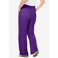 thumbnail image 2 of Woman Within Plus Size 7-Day Wide-Leg Elastic-Waist Stretchy Knit Pant, 2 of 6
