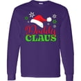 thumbnail image 3 of Inktastic Daddy Claus with Christmas Santa Hat and Snowflakes Long Sleeve T-Shirt, 3 of 5