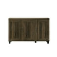 thumbnail image 3 of 45"W Dark Dusty Oak Finish 3-Door Shoe Cabinet - 6 Adjustable Shelves Metal Handles & Tip-Over Restraint Particle Board Construction, 3 of 5