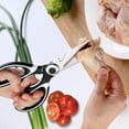 thumbnail image 4 of Kitchen Scissors, 2 Pack 8.1" Utility All Purpose Poultry Shears Heavy Duty Dishwasher Safe, Come Apart Sharp Stainless Steel Cooking Food Scissors for Cutting Meat, Chicken, Vegetable, Fish, 4 of 8