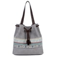 thumbnail image 1 of Sac à Bandoulière Décontracté Mode Style Ethnique Sac Seau Sac à Main Bourse pour Femmes, 1 of 10