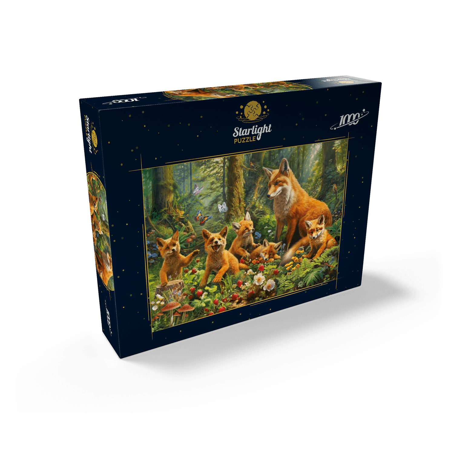 MyPuzzle - Fox Family - Premium 1000 Piece Jigsaw Puzzle for Adults