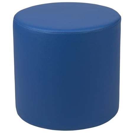 Flash Furniture Nicholas Soft Seating Flexible Circle for Classrooms and Common Spaces - 18 Seat Height (Blue)