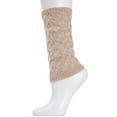 thumbnail image 5 of Natori Natori Entwined Lattice Wool-Blend Boot Toppers - Womens - Female, One Size, Oatmeal, 5 of 6