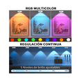thumbnail image 4 of Lámparas de Pared RGB Inalámbricas con Control y Recarga Tipo C  Paquete de 3 Belug Plateado, 4 of 5