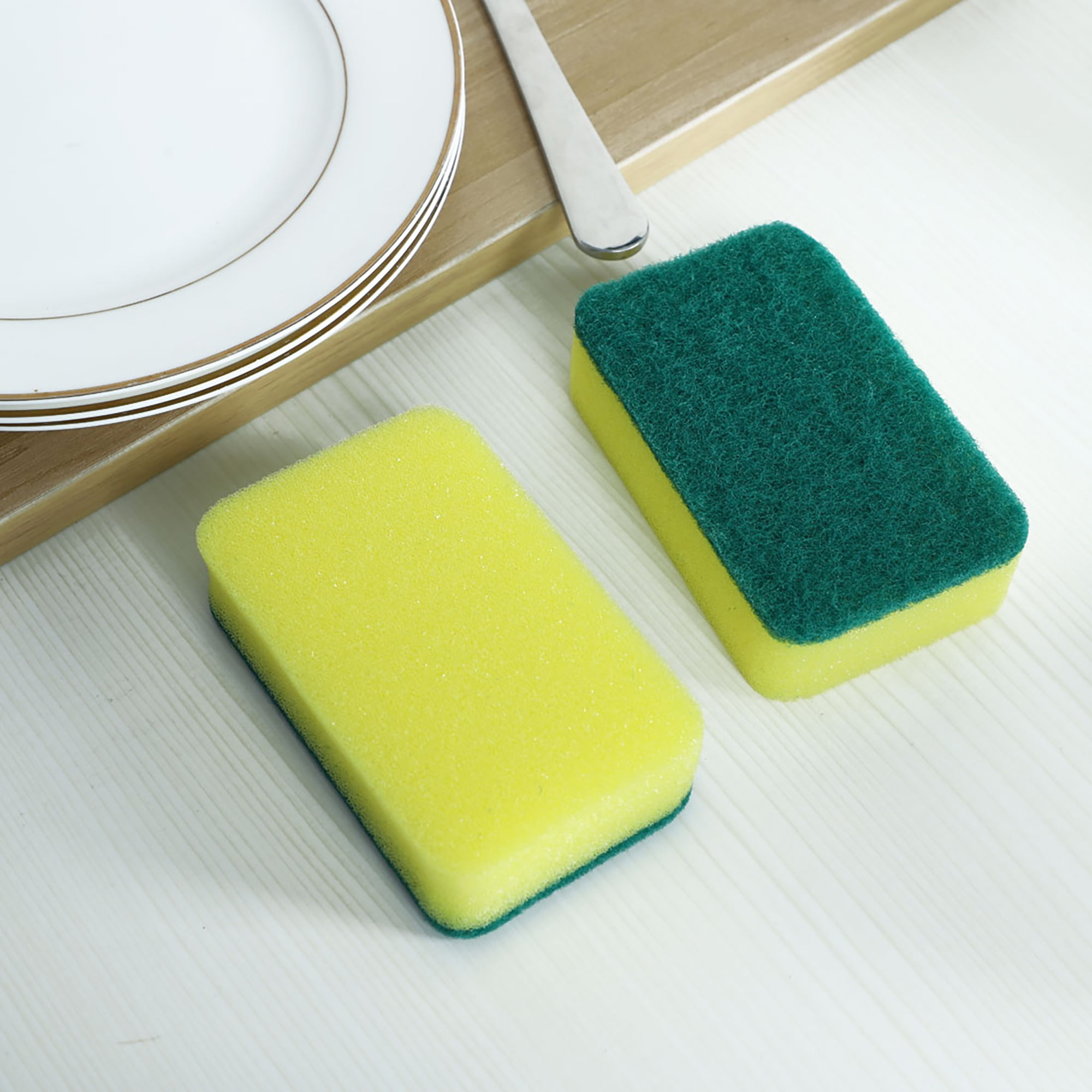 4.3"x2.8" Scouring Pad NonScratch Scouring Sponge Scrub Pads Cleaning