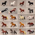 thumbnail image 1 of Horse Model Appaloosa Lusitano Clydesdale Haflinger Pony Steed Pinto Stallion Ranch Wild Animal Figure Collectible Figurine Toys2 He Qiyong unisex, 1 of 1