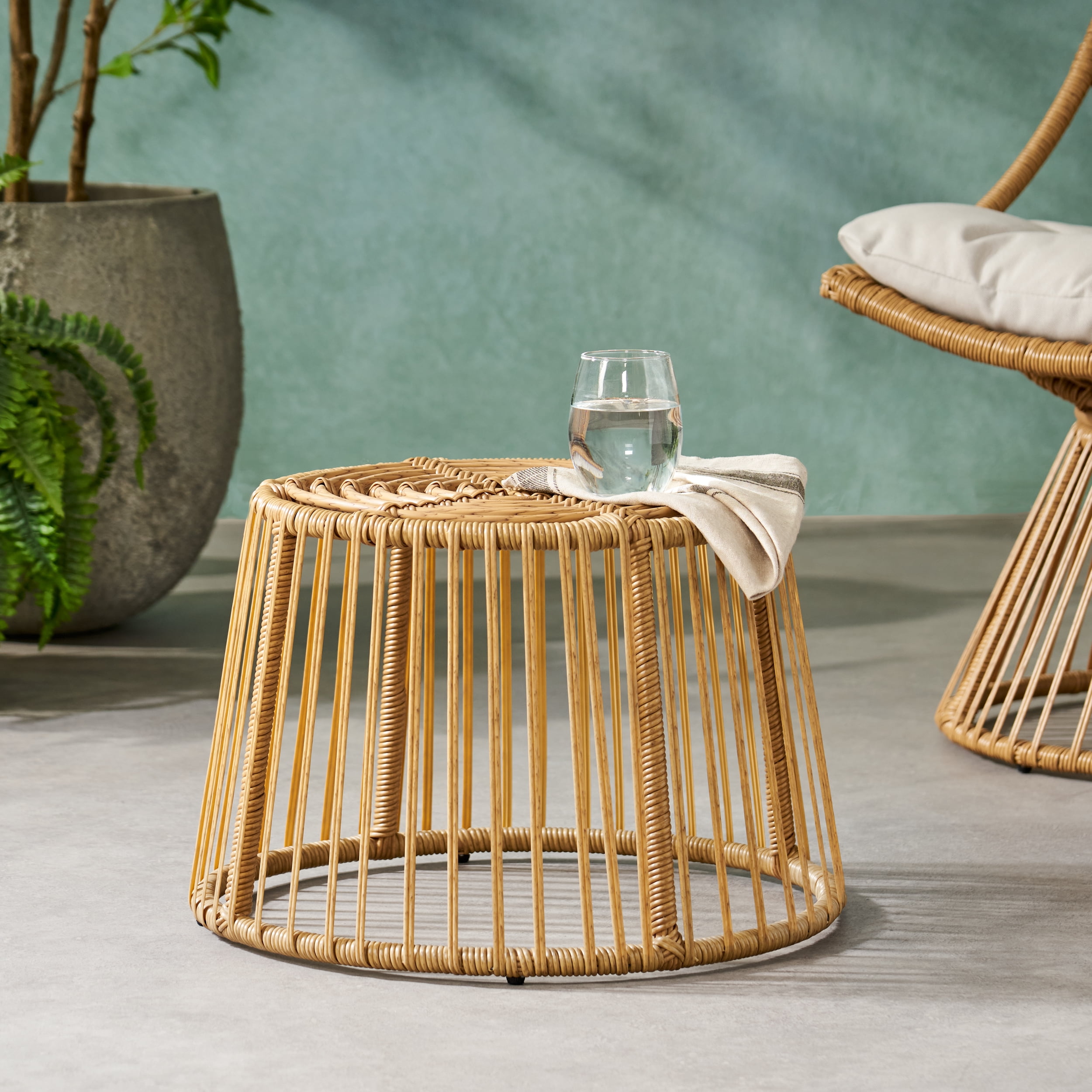 Side Table, Light Brown