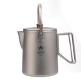 thumbnail image 2 of Riwcyla Titanium Camping Coffee Pot Barista Kettle Campfire Stovetop Fast Brew Teapot 1.5L, 2 of 6