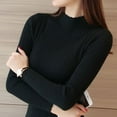 thumbnail image 3 of Turtleneck Sweater Women Fashion 2021 New Stretch Tops Women Candy Color Knitted Pullovers Long Sleeve Bottoming Knitted Sweater, 3 of 6