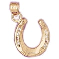 thumbnail image 1 of 14K Yellow Gold Horseshoe Pendant - 20 mm, 1 of 3