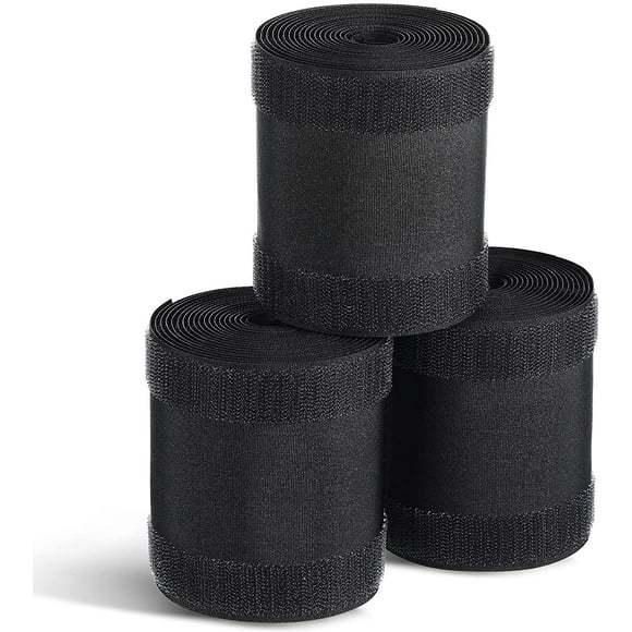 Cable Grip Floor Cable Cover Cords Cable Protector Cable Management Only for Commercial Office Carpet (Black,3 Piece)
