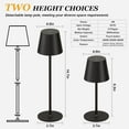 thumbnail image 4 of Bedside Lamps,Touch Lamp,Cordless Lamp,Rechargeable Lamp,Cordless Table Lamp Rechargeable Black - KK 2 Pack 5000mAH Battery Operated Lamp for Counter(Black 15in)Clearance from ANMUYUM, 4 of 9