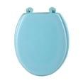 thumbnail image 2 of Cojín para asiento de inodoro con tapa, lavable, impermeable, suministros de baño, práctico, reutilizable, fácil de limpiar e instalar, cálido,  O Sunnimix  tapa del inodoro, 2 of 8