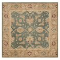 SAFAVIEH Antiquity Lagrange Floral Bordered Wool Area Rug, Teal Blue