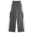 thumbnail image 2 of Pantalones largos para niños y pantalones de verano con cintura elástica para niños, pantalones casuales de pierna ancha de color sólido, pantalones largos para niños, pantalones de abrigo para niños,, 2 of 6
