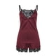 thumbnail image 2 of Conjuntos de pijama para mujer solacol, pijamas para mujer, pantalones, pijamas para mujer, ropa de dormir para mujer, ropa de dormir para mujer, ropa de dormir sin mangas con tirantes, top de satén, 2 of 4
