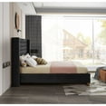 thumbnail image 6 of Meridian Furniture Barolo Black Velvet Queen Bed, 6 of 8