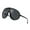Black, variant on Glasses Oversized Sunglasses for Men and Women - Fashion Sun Shield Goggles with 400