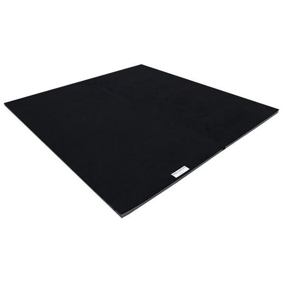 Dollamur 10'x10'x1-3/8" Gymnastics Mat, Black, Carpeted Mat for Tumbling and Cheerleading, FLEXI-Roll®