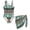 Tribal Pattern Teal, variant on SEANATIVE Swimsuits for Teen Girls One Piece Bathing Suit See-Through Cover Ups Cut Out Back Beachwear for Surfing Water Park, Size 7-8, Rabbit Carrot Print Green