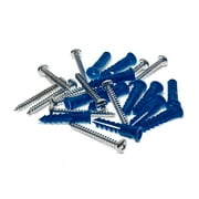Triton Products® LocBoard 12 Steel Screws & 12 Plastic Wall Anchors for Mounting Steel Pegboard System