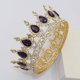 thumbnail image 4 of Zhuge Tiara de boda para novia, diadema de princesa, corona de novia, joyería para el cabello con diamantes de imitación de cristal, decoración para princesa, novia, cumpleaños, graduación, boda (I), 4 of 4