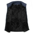 thumbnail image 5 of AnuYalue Mens Fleece Vest Big and Tall Windproof Full Zip Vests Winter Trendy Stand Collar Zipper Pockets Sleeveless Jackets, 5 of 7