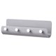 thumbnail image 1 of Estante de plástico para colgar en la pared, sencillo, en forma de U, para llaves, correos, cartas, etc., para puerta y pasillo (gris)., 1 of 5