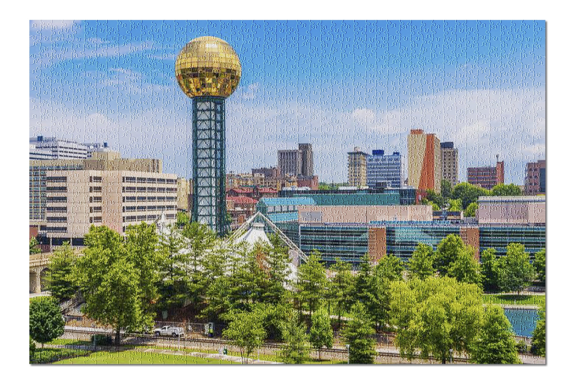 Knoxville, Tennessee Downtown Skyline on a Sunny Day 9006515 (20x30