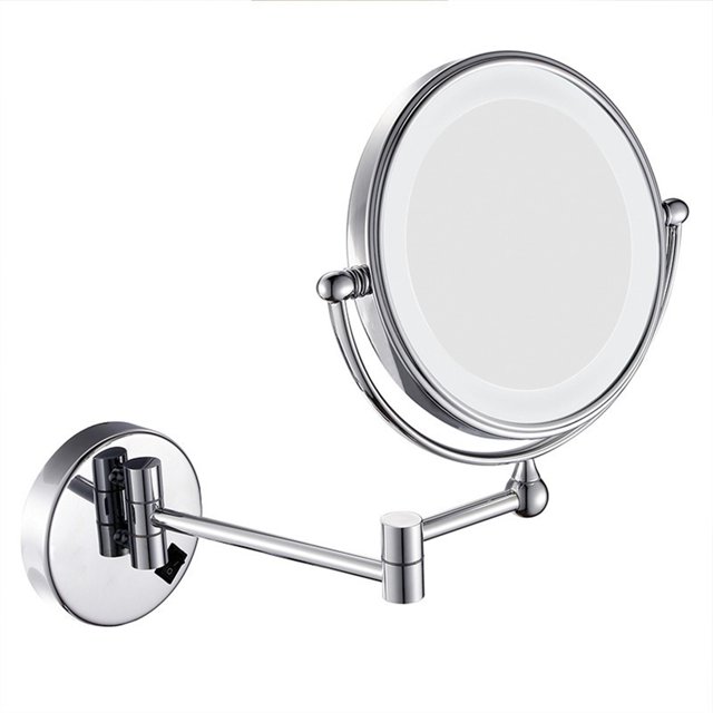LED Vanity Mirror, Rotatable Personal Vanity Mirror, Folding Wall-mounted Mirror With Light, Bathroom Double-sided High-definition Vanity Mirror ,Widely Use