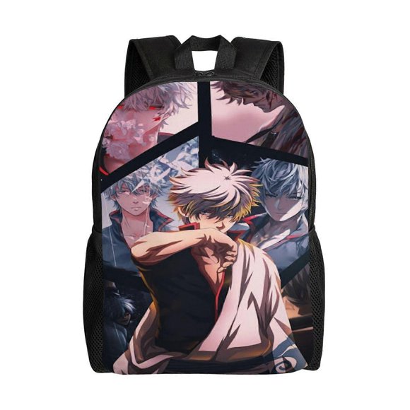 Sakata Gintoki Anime Backpack Cartoon Travel Bags 3D Printed Casual Daypacks