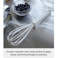 thumbnail image 2 of Yamazaki Home Floating Whisk, White, Silicone + Nylon, Dishwasher Safe, Floating Design, No Assembly, 2 of 7