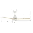 thumbnail image 7 of Smaair 52'' 3 Blade Smart Wifi Solid Wood Ceiling Fan with Dimmable LED Light and Remote, 7 of 7