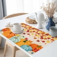 thumbnail image 3 of Fall Orange Placemats Set of 1 Pumpkins Maple Leaves Thanksgiving Farm Ombre Heat Insulated Linen Place Mats, Washable Stain-Proof Table Mats for Dining Tables Holiday Decor 13x19inch, 3 of 9