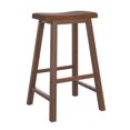 thumbnail image 3 of Weston Home Ashby 29 inch Wood Backless Bar Stools, Set of 2, Warm Cherry, 3 of 6