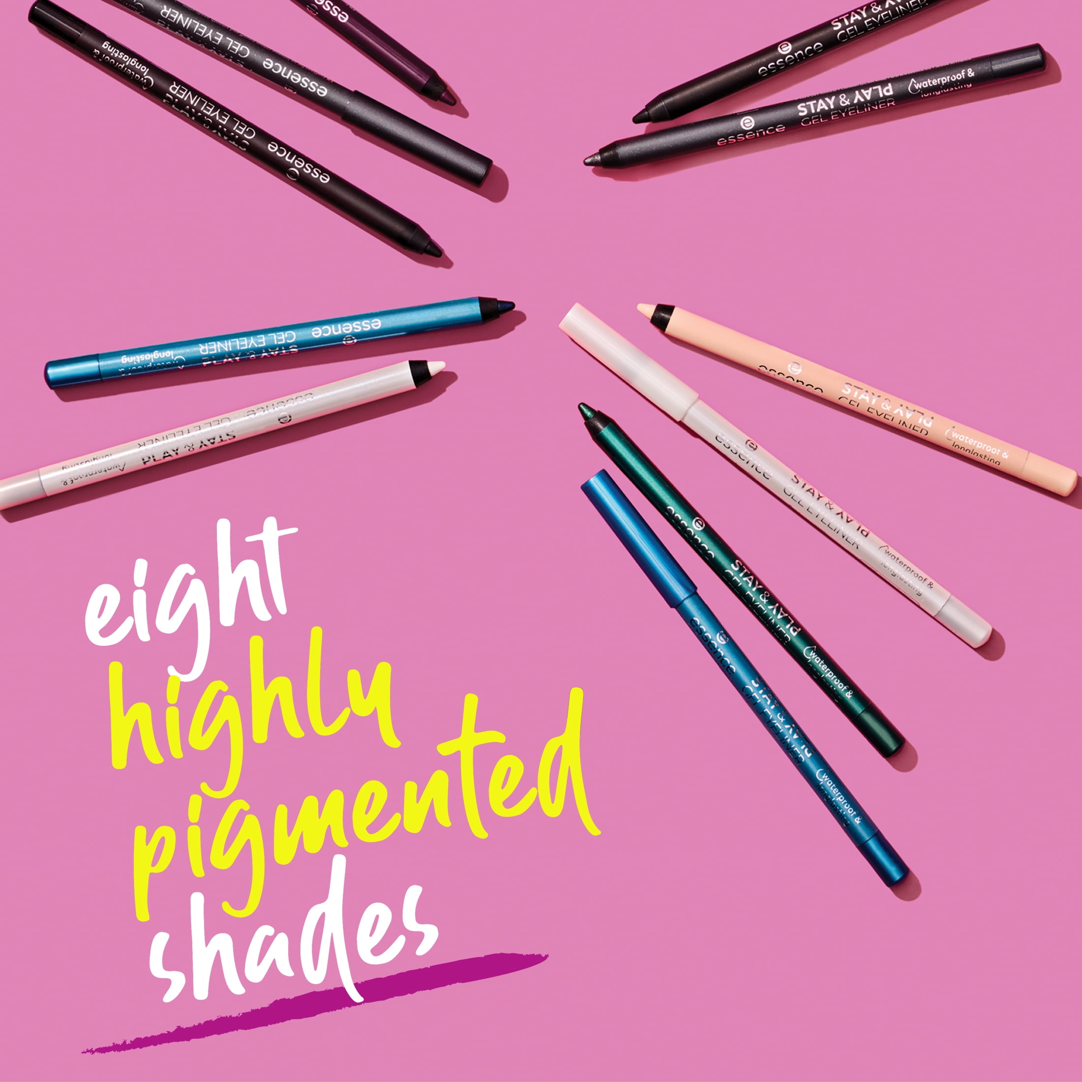 essence Stay & Play Gel Eyeliner Pencil, 01 Black Raven