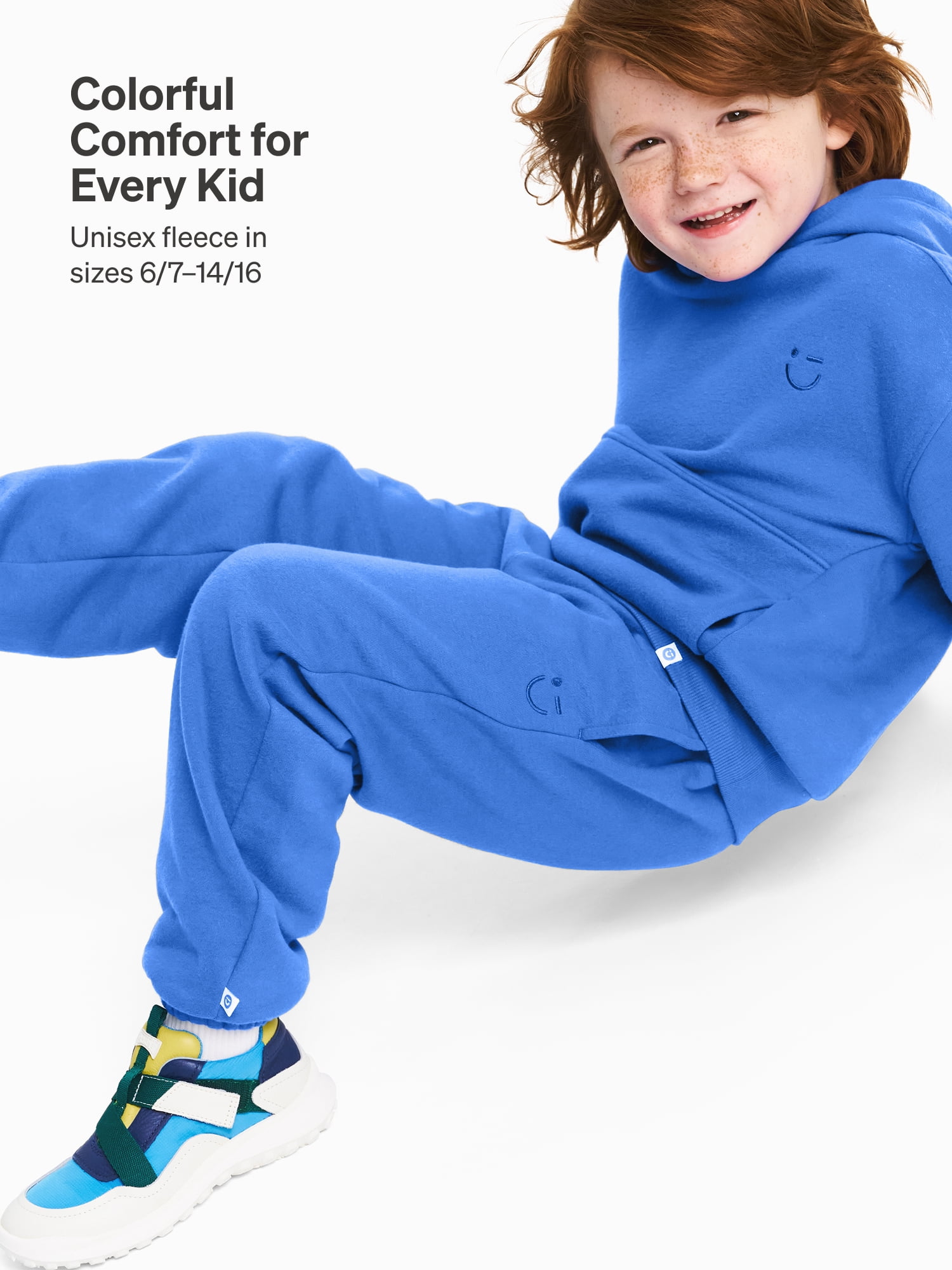 Color Mix by Garanimals Kids Fleece Sweatpants, Sizes 6–16