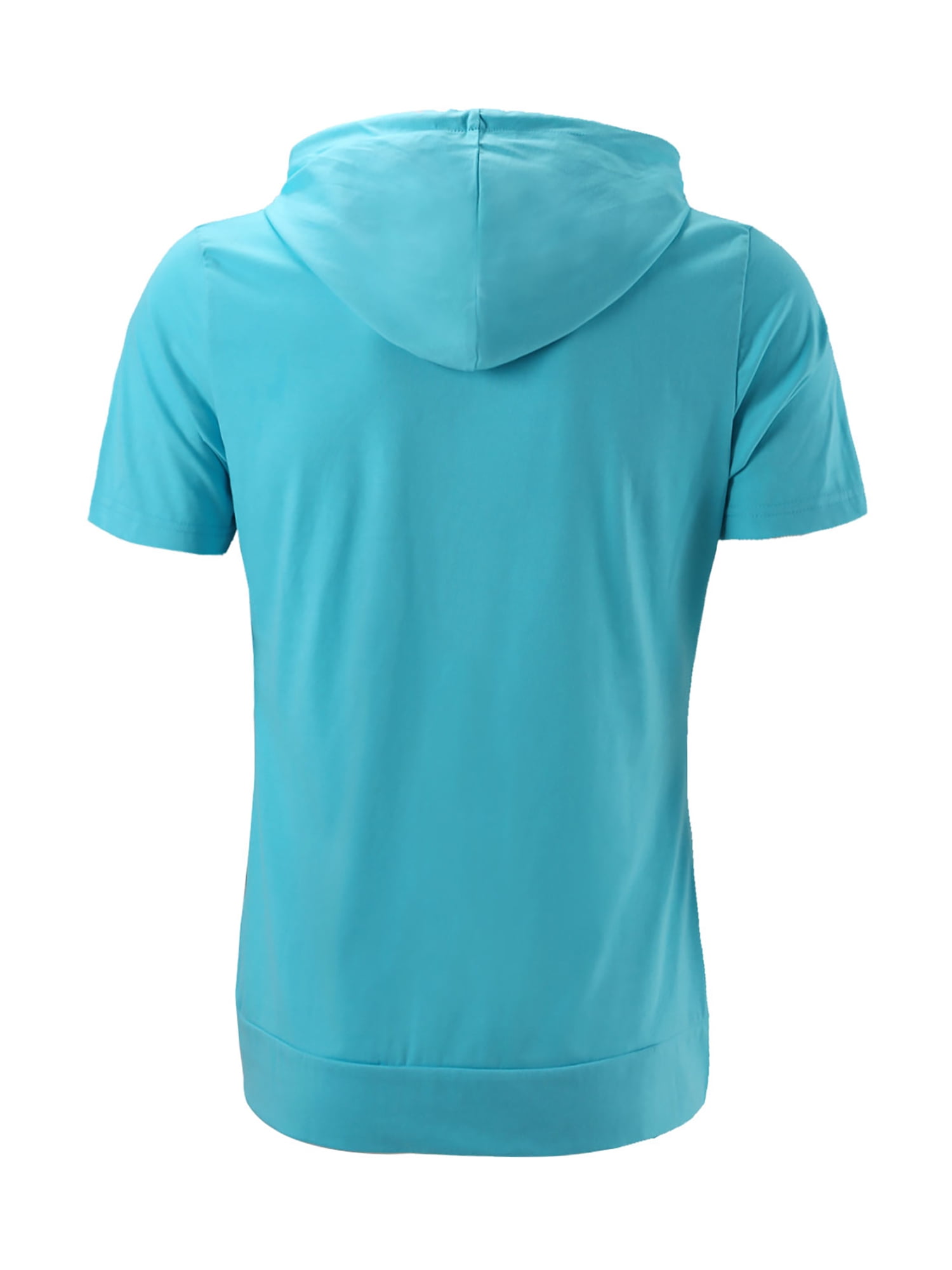 short sleeve zip up hoodie mens