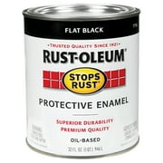 Rust-Oleum® Stops Rust® Oil Based Flat Black Protective Enamel 32 fl. oz. Can