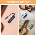 thumbnail image 3 of COMPUKAS 2Pcs Guitar Effector Audio Interface Cable Adapter for Electric Bass Acoustic Guitar Black, 3 of 8