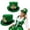 N01-Green, variant on JIKNTTR Women's Green Top Hat St. Patrick's Day Casual Style Top Hats Green Hair Accessory For Holidays And Themed Parties Fashion Hats