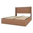 thumbnail image 6 of Euroco Wood Queen Size Platform Bed, Hydraulic Lift up Storage Beds, Brown, 6 of 10