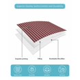 thumbnail image 5 of Abstract Red, Twin Size Down Alternative Comforter, Lightweight Comforter Quilt Bedding Set with Pillow Shams Contemporary Minimalist Gradual Lines All Seasons Bed Comforter Duvet Insert 68"x86", 5 of 7
